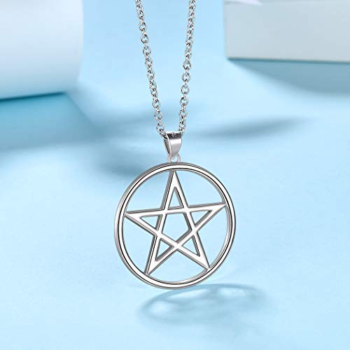 Sterling Silver Pentagram Necklace
