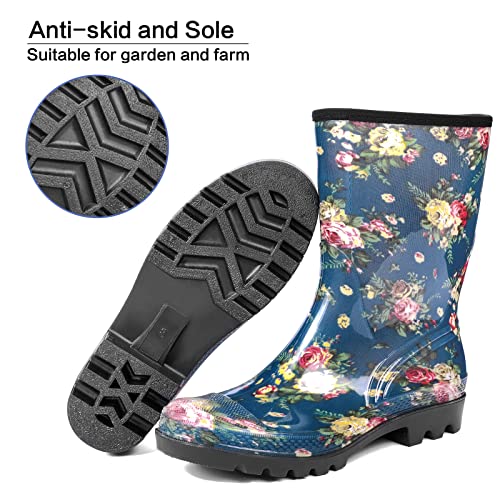 Women's Wide Calf Waterproof Rain Boots – Seamless Pvc Boots