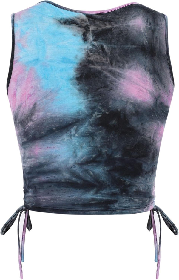 Remidoo Crop Tops for Women Casual Cropped Tank Top Summer Sleeveless Shirts