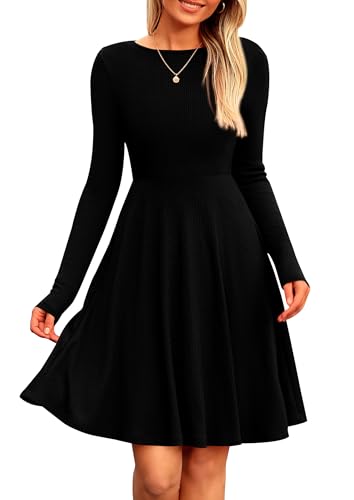 PRETTYGARDEN Women's Fall Casual Long Sleeve Short Dress Main image