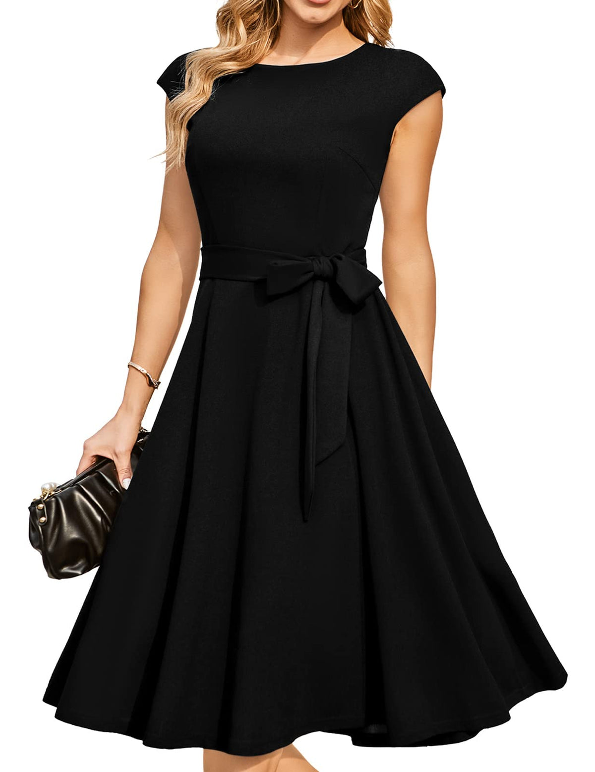 DRESSTELLS Women's Cocktail Dresses, Formal Wedding Guest Church Dress