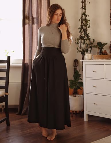 Scarlet Darkness Women Renaissance Maxi Skirt Victorian Flowy Long Skirts Secondary image