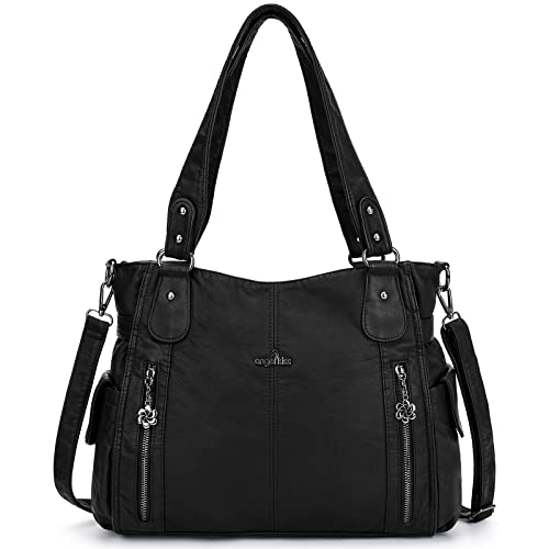 Top-Handle PU Hobo Tote — Roomy Casual Shoulder Satchel