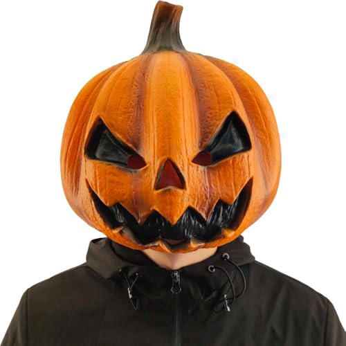 CreepyParty Jack-o-Lantern Mask, Costume for Halloween Party