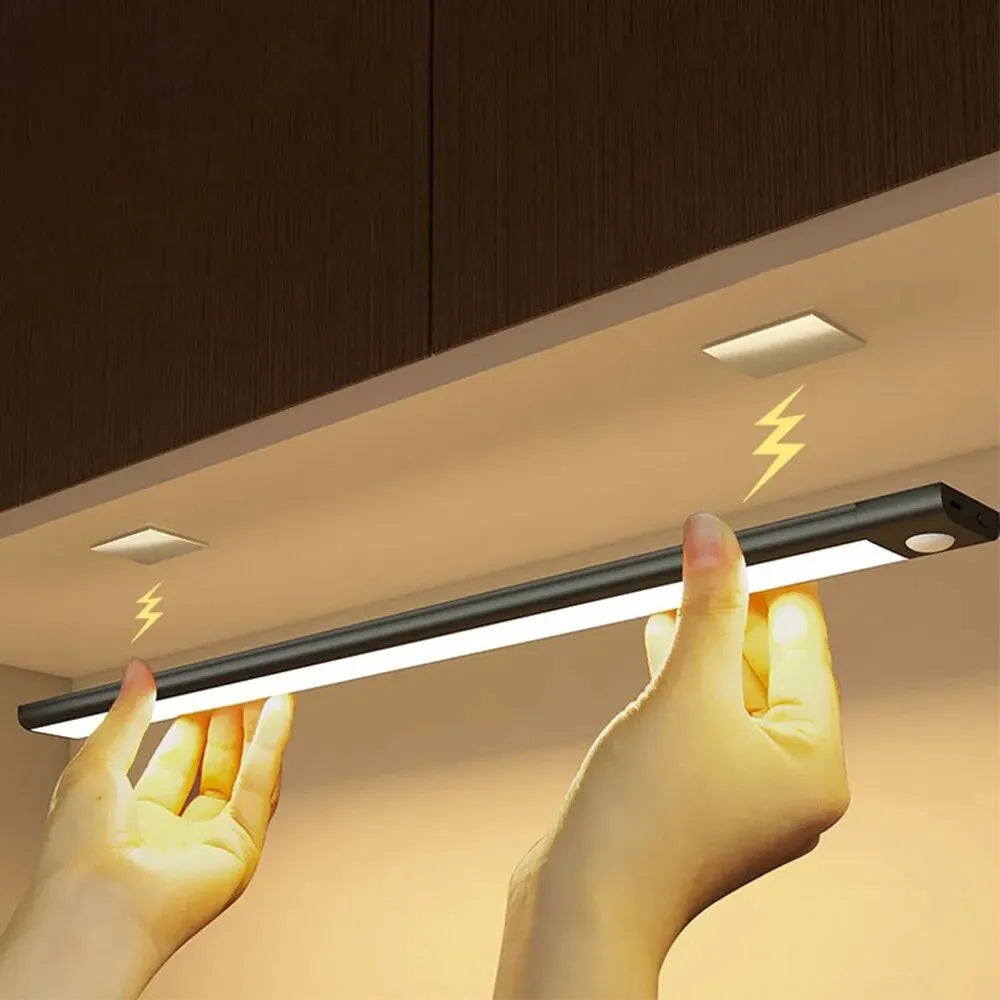 LED Cabinet Light USB Type-c Rechargeable Motion Sensor LED Lamp for Kitchen Wardrobe Cabinet Lig... Main image