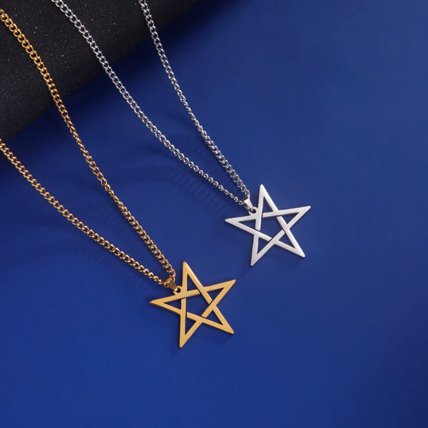 Stainless Steel Pentagram Necklace