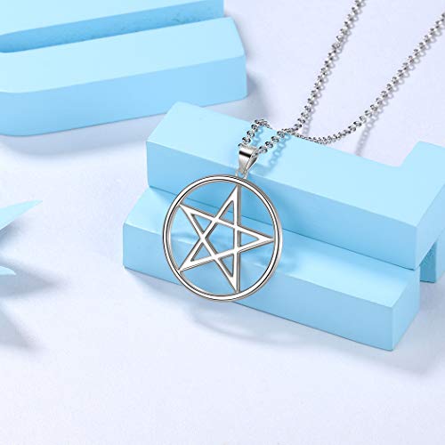 Sterling Silver Pentagram Necklace Secondary image