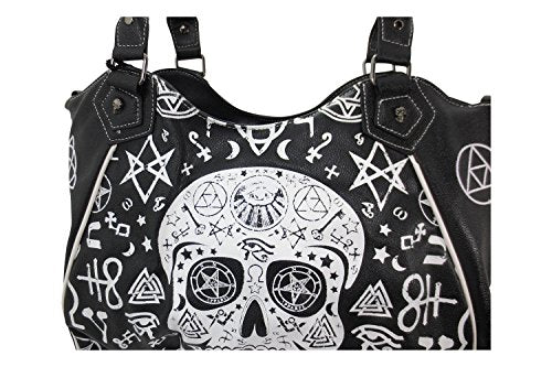 Gothic Rockabilly Skull Pentagram Shoulder Bag