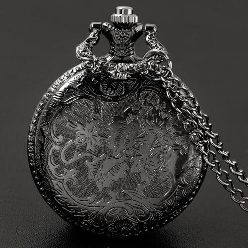 Pocket Watch Hollow Tree of Life Design Roman Numerals Customizable Qu