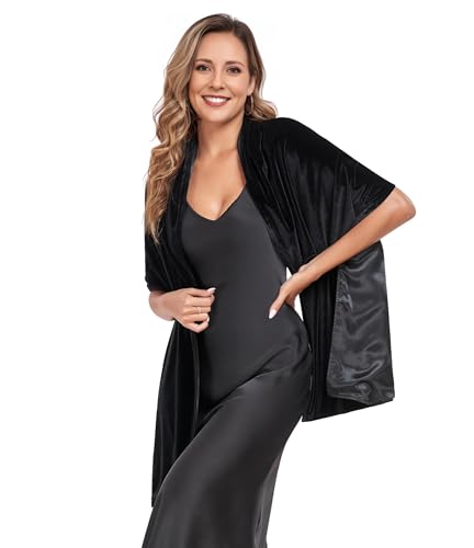Velvet Shawl and Wraps for Evening Dresses