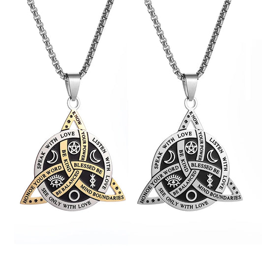 Celtic Witch Knot Necklace - Trinity Symbol