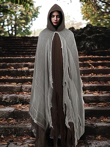 Geyoga Grim Reaper Costume for Adults, Halloween Cloak