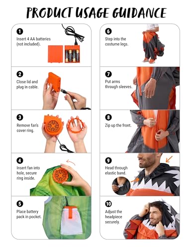 Spooktacular Creations Inflatable Chicken Costumes for Adults, Blow Up Rooster Costumes for Halloween Animal Cosplay Parties