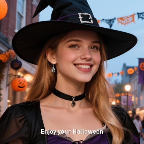 Halloween Earrings S925 Sterling Silver Ghost Bat Spider Cat Jewelry Gift
