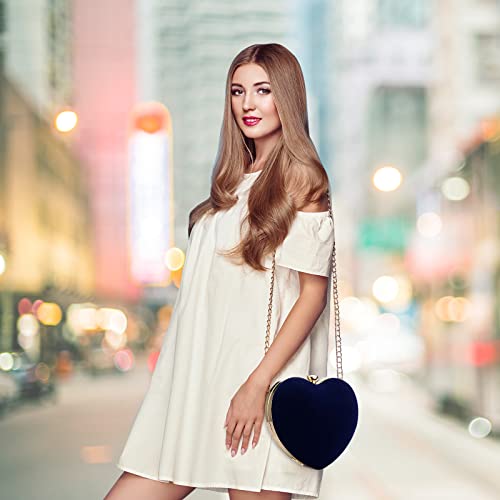 Velvet Heart-Shaped Clutch — Small Cute Evening Bag