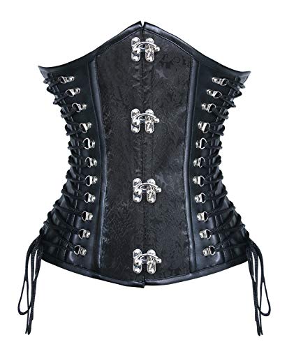 Spiral Steel Boned Steampunk Underbust Corset Main image