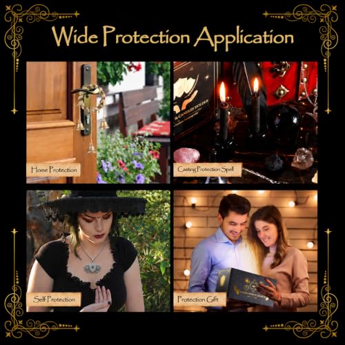 Wiccan Supplies and Tools for Protection, 130Pack Witchcraft Supplies Witchy Gift for Beginners, Dried Herbs, Crystals, Candles, Witch Starter Spell Kit