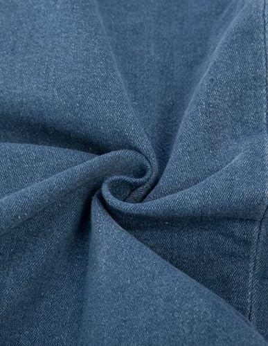 Belle Poque Denim Pencil Skirt for Women Ruched Bodycon Jeans Skirt with Belt High Waisted Pencil Skirts