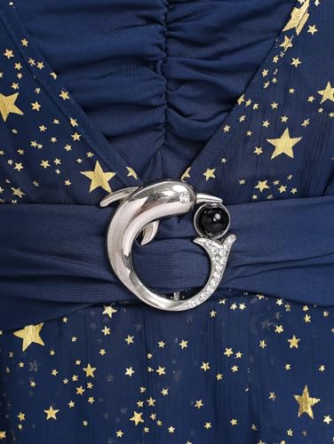 Rosegal Women Plus Size Sparkly Star Bell Sleeve Top