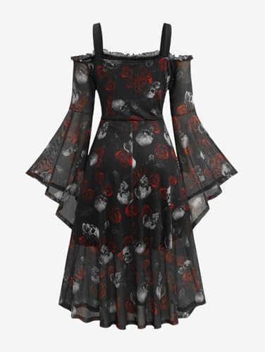 Rosegal Plus Size Women Renaissance Witch Costumes Dress