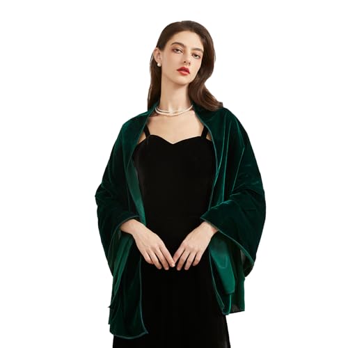 Huralona Women Velvet Shawl and Wrap Wedding Bridal Scarf for Evening Dress