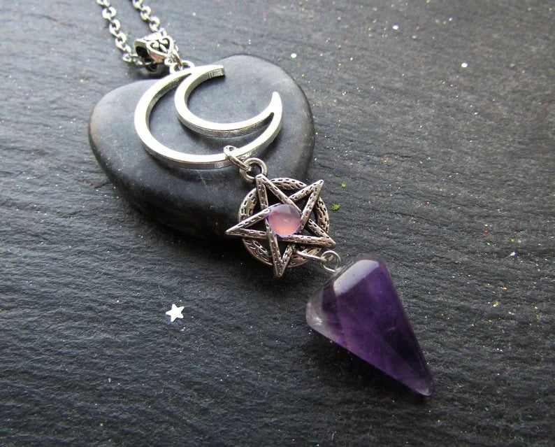 Pentagram Necklace - Wiccan Pendant Jewelry