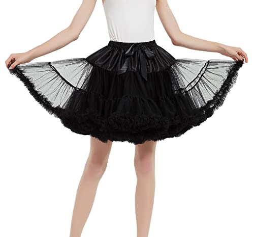 Women's High-Waist Mesh Tulle Petticoat Underskirt — Fluffy Ballet Tutu