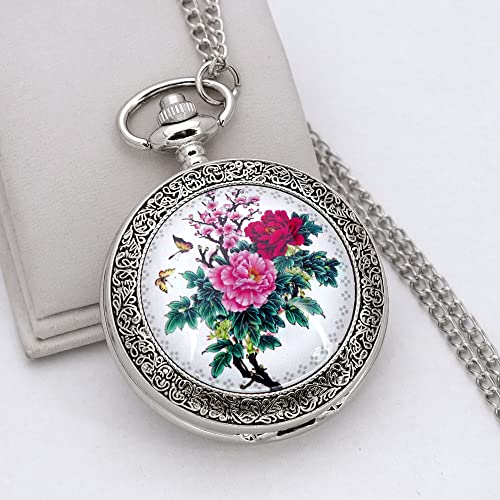 Men's Analog Pocket Watch with Chain — Necklace-Style Pocket Watch for Women