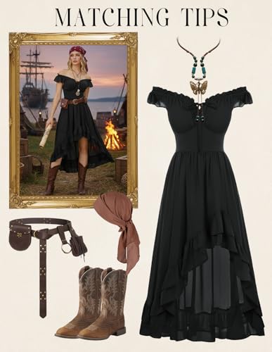 Scarlet Darkness Renaissance Corset Dress Off Shoulder Chiffon Sundress