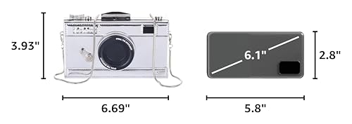 Camera-Shaped Casual Crossbody Shoulder Handbag — Whimsical Retro Punk Style