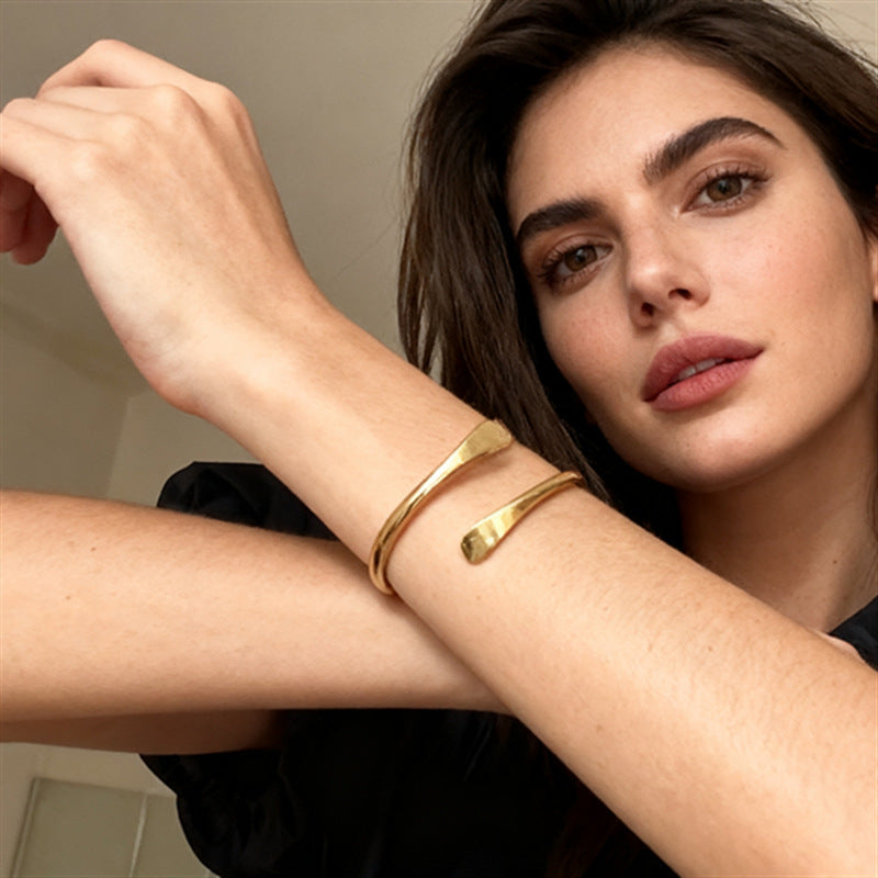 Edgy Punk-style Cross-border Bangle Bracelet From