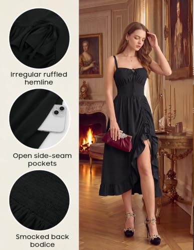 Scarlet Darkness Women Renaissance Corset Dress Flowy Gothic Sundress