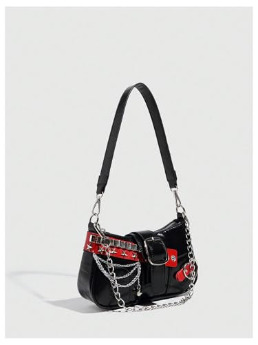 Women's Y2K Star Embroidery Shoulder Bag