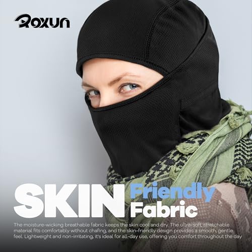 ROXUN Ski Mask Balaclava, Motorcycle Summer Cooling Breathable UV Protector