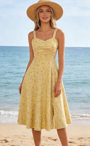 Vintage Midi Tea-Party A-Line Sundress