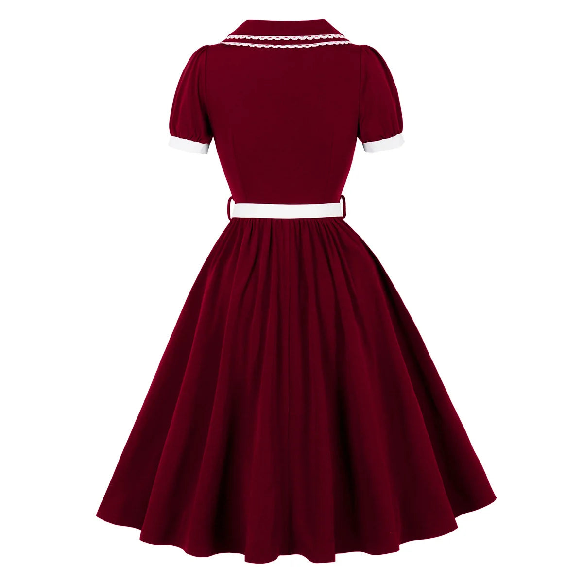 Floral Vintage Swing Dress - 1950s Rockabilly Pin-Up Style