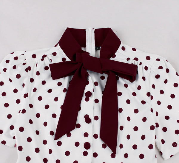 Polka Dot Vintage Swing Dress - 1950s Rockabilly Pin-Up Style