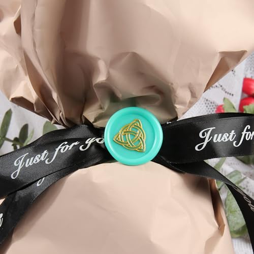 Celtic Knot Triquetra Wax Seal Stamp - Trinity Knot Sealing Wax Infinity Symbol of Endless Love - Good Luck Amulet - Irish Witchcraft Wicca Magic Wolf Vintage