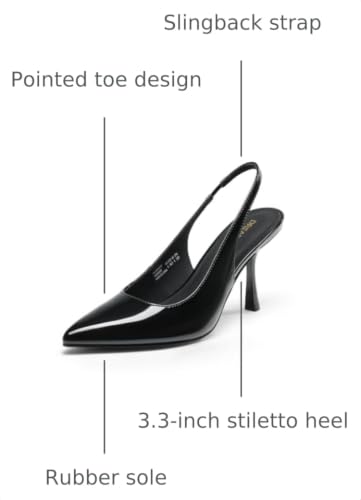 DREAM PAIRS Women's Slingback High Heels Pumps Shoes