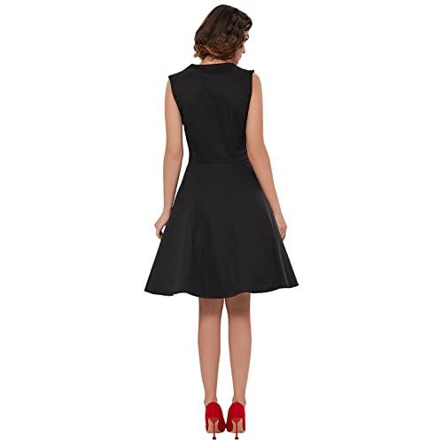 Polka Dot Style Cocktail Party Swing Dress