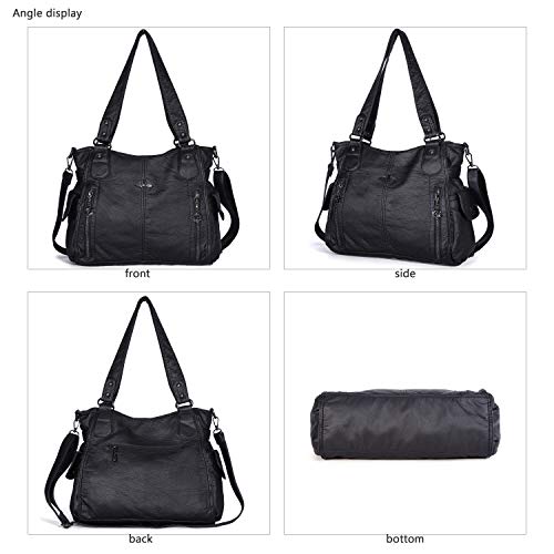 Top-Handle PU Hobo Tote — Roomy Casual Shoulder Satchel