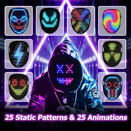 Mr.Pang LED Light Up Mask with Gesture Sensing, Kids Toys Gifts for Boys Secondary image