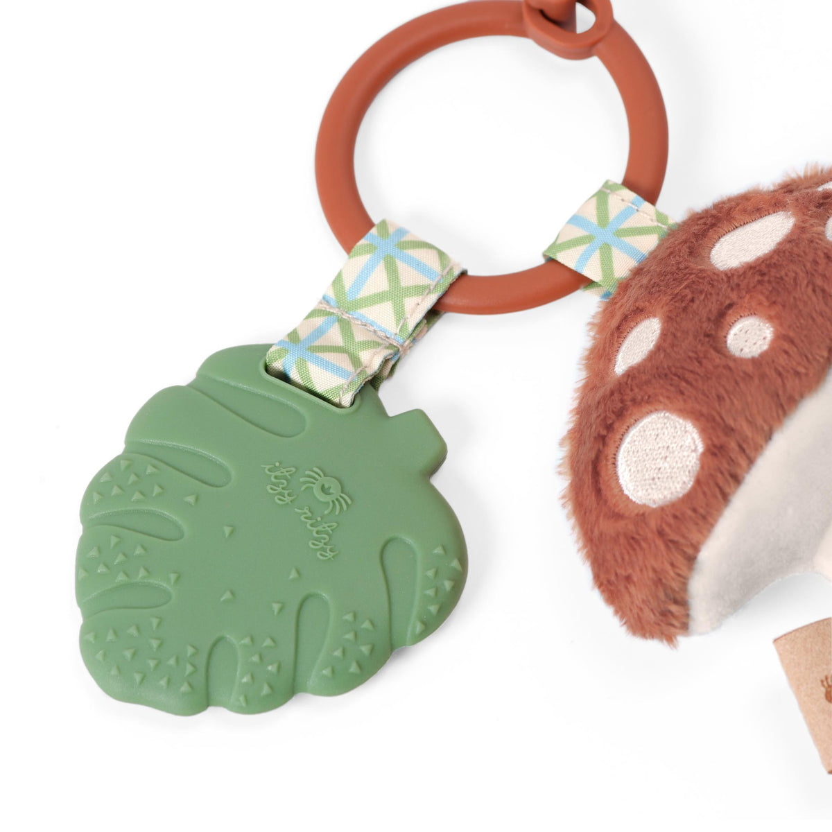 Itzy Pal Brown Mushroom Teether