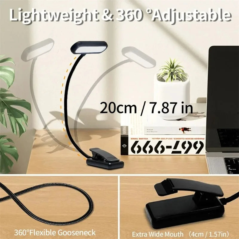 LED Book LED Light Lamp Adjustable Flexible Night Reading Lamp