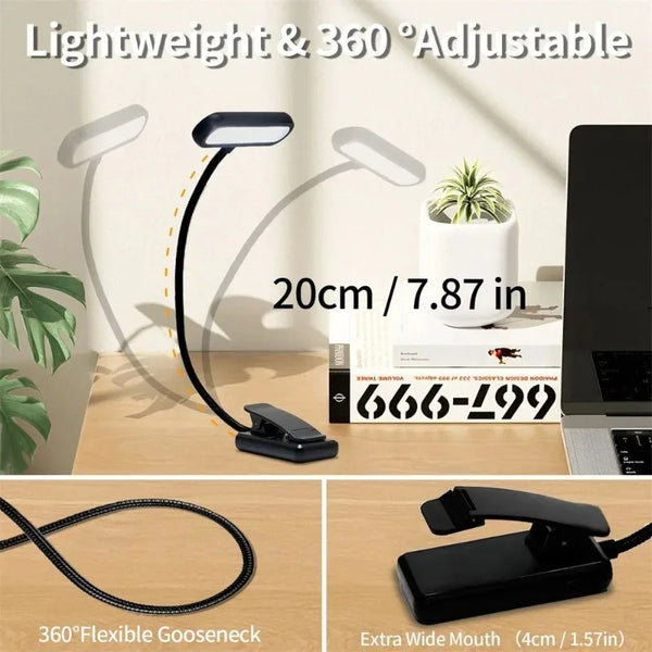 LED Book LED Light Lamp Adjustable Flexible Night Reading Lamp