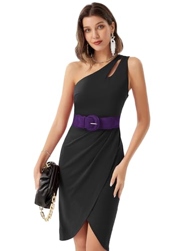 Grace Karin Belts For Women Suede Elastic Wide Belt Vintage Stretchy