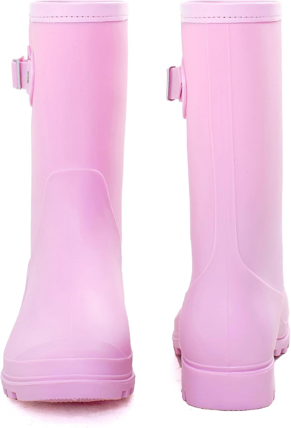 Women's Mid Calf Rain Boots Waterproof Fashion Shoes