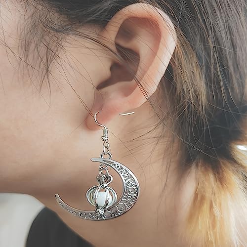 EEQQBZ Glow In Dark Crescent Moon Dangle Earrings
