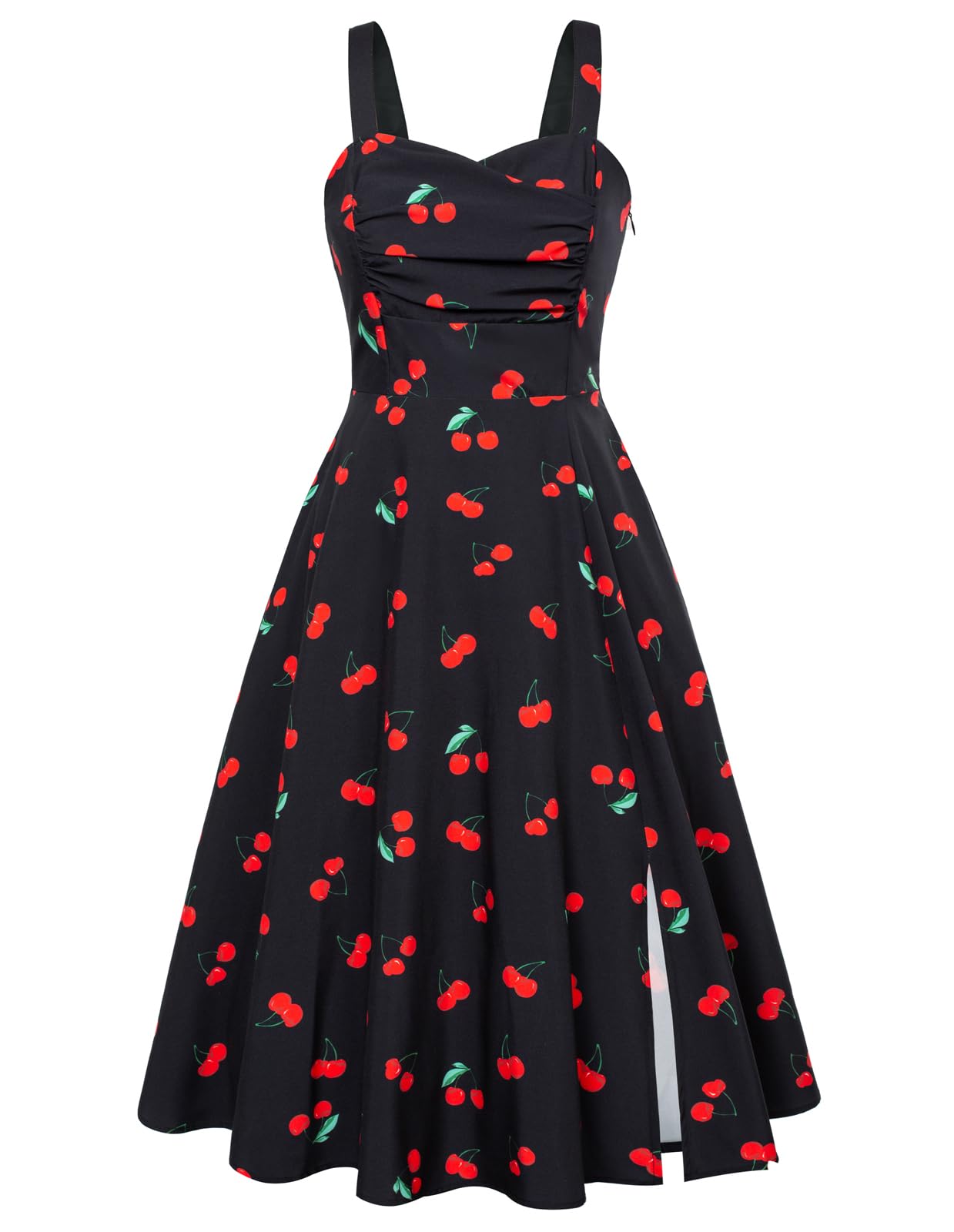 Vintage Swing Dress - Sleeveless - 1950s Rockabilly Pin-Up Style