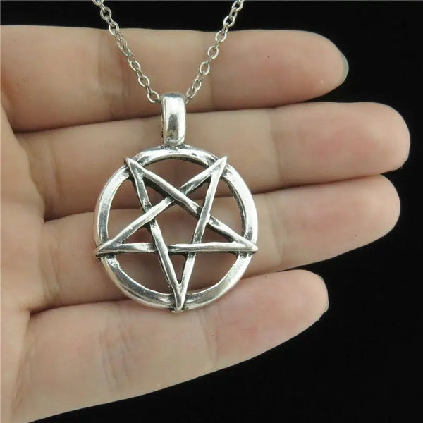 Pentagram Necklace - Wiccan Pendant Jewelry